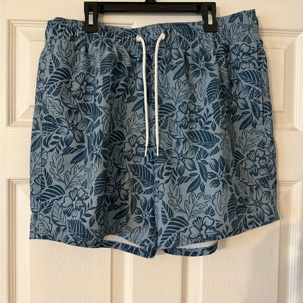 Hollister Blue Paisley Swim Trunks